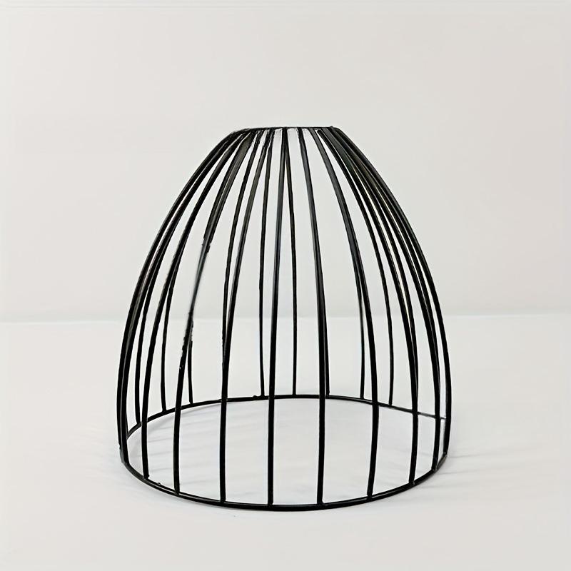 Retro DIY Iron Lampshade Light Guard Iron Bell E27 Bulb Proetctor Ceiling Hanging Lamp Cover Metal Wire Cage Industrial Style