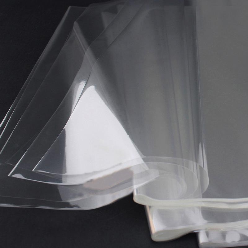 44*44Cm 50 Adet Şeffaf Selofan Çiçek Ambalaj Malzemesi Su Geçirmez Plastik Film ile Astarlanmış