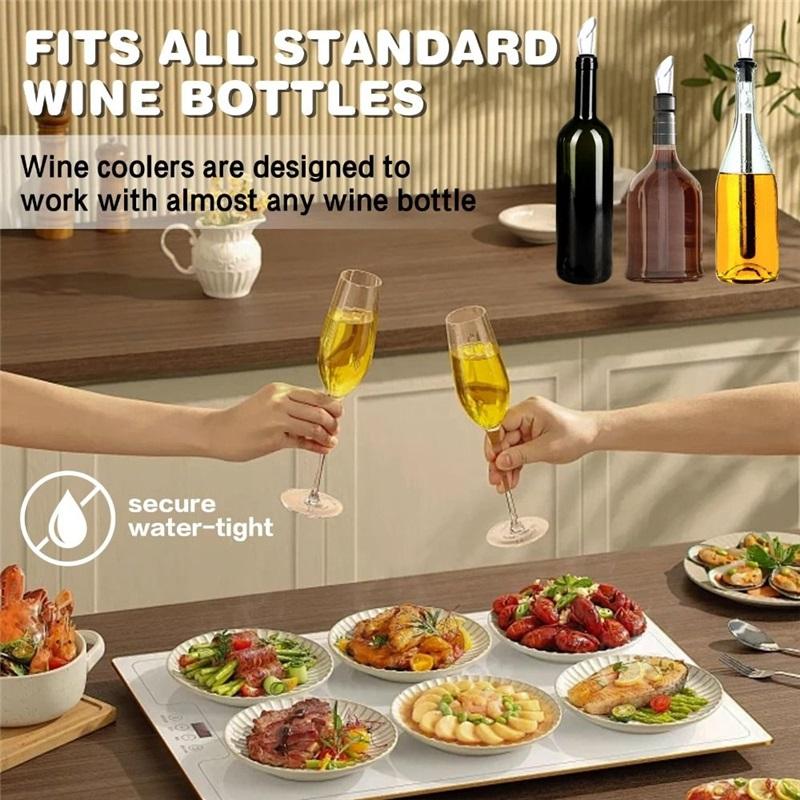 Bețișor de răcire pentru vin din oțel inoxidabil Răcește vinul în 15 minute Îl menține rece Răcitor de vin care răcește ore întregi fără a dilua gustul