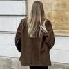 Women's Suede Casual Blazer - Autumn/Winter 2025 Hot Trend