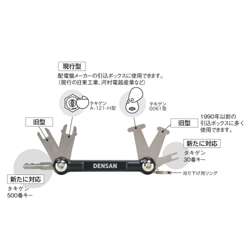 Densan BMK-6 Multi-Key for Panels, Compatible with Takigen 500/300 Keys