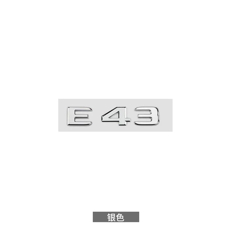 3D ABS Chrome Black E63 S Logo E63S Emblem Letters Sticker Car Trunk Badge For Mercedes Benz E63S AMG W212 W213 Accessories