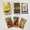 Set di Carte Tarocchi Impermeabile con Foglia d'Oro, Stampa a Colori Completi e Istruzioni di Gioco