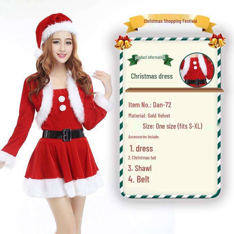 2023 Weihnachtsmann Weihnachtskostüm und Cosplay-Outfit-Set