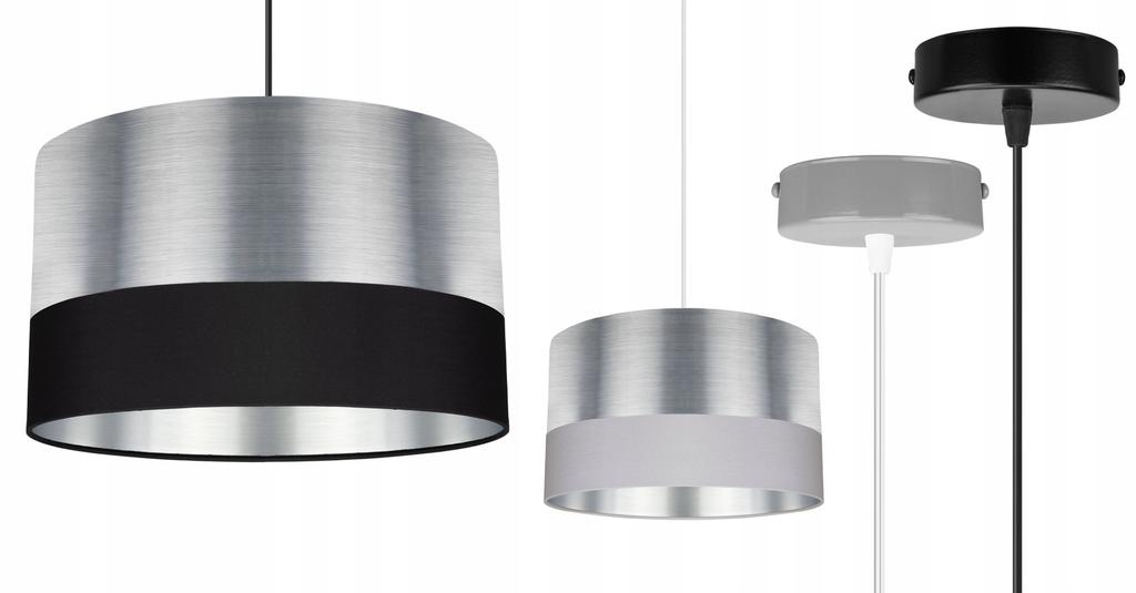 DECKENHÄNGELAMPE CHROMER LAMPENSCHIRM LED
