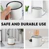 1Pcs Iron Wine Mug Vintage Design Heat Proof Handle Smooth Round Rim Dishwasher Safe Multipurpose Drinking Cup for Holiday Gift