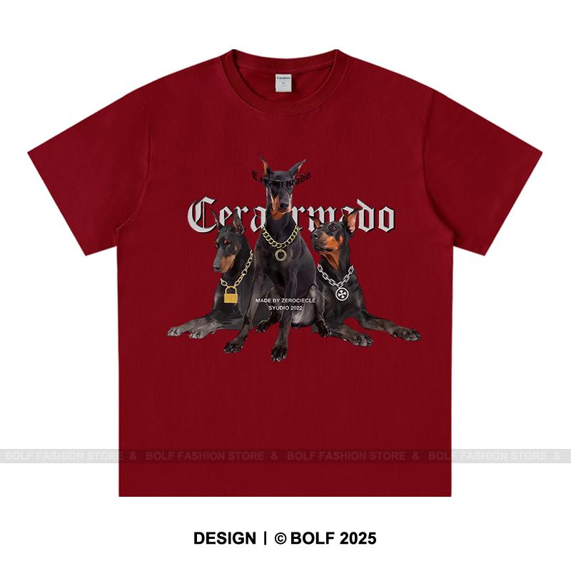

Тактическая мужская футболка Doberman из 100% хлопка, свободные футболки с изображением военной собаки для мужчин и женщин, уличная одежда для любителей сторожевых собак XXXL вино красного