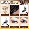 640 Tufts Diy Multi-Haired Eyelashes Book South East Asia Natural Thick D Song Segmented False Eyelash Set