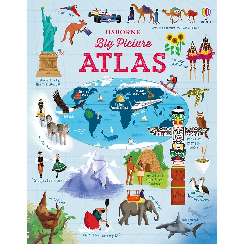 Big Picture Atlas Libro usado en buenas condiciones, por su antiguedad