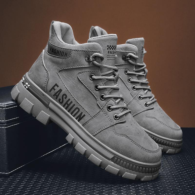 Fashion Hiking Boots Motorcycle Footwear Man High Top Thick Bottom Outdoor Shoes Recommended Comfortable Spring and Autumn Main Push