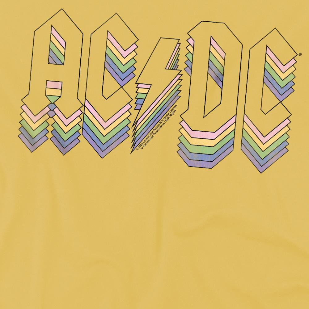 AC/DC Mens Rainbow Logo T-Shirt