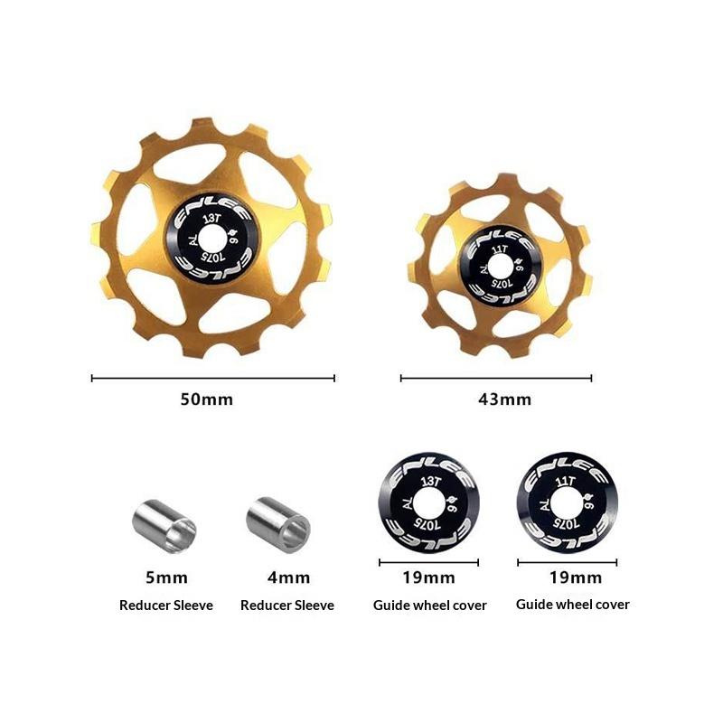 Bike Rear Derailleur Pulleys Mountain Bike And Road Bike Derailleur Pulleys 11T 13T Guide Wheel Steel Bearing Derailleur Parts