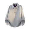VUUG Men's Casual Loose Long Sleeve Polo Sweatshirt