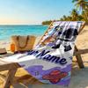 Bluey Customizable Name Beach Towel Super Soft Microfiber Quickdry Fabric Suitable for Swimming Gym Camping Yoga Vacation