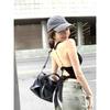 Pure desire wind neck halter sling vest women's summer personality design sense straps slim and thin sleeveless top