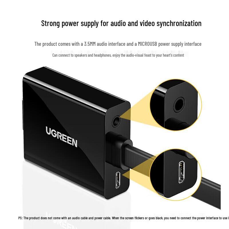 UGREEN HDMI to VGA Converter with Audio & Power