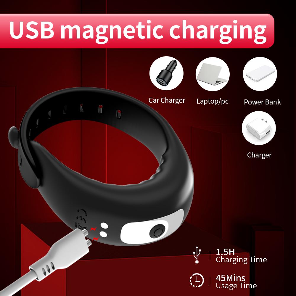 Newest Adjustable Vibrating Cock Ring for Men Masturbator Penis Ring Vibrator Male Delayed Ejaculation Sex Toys for Man Cockring