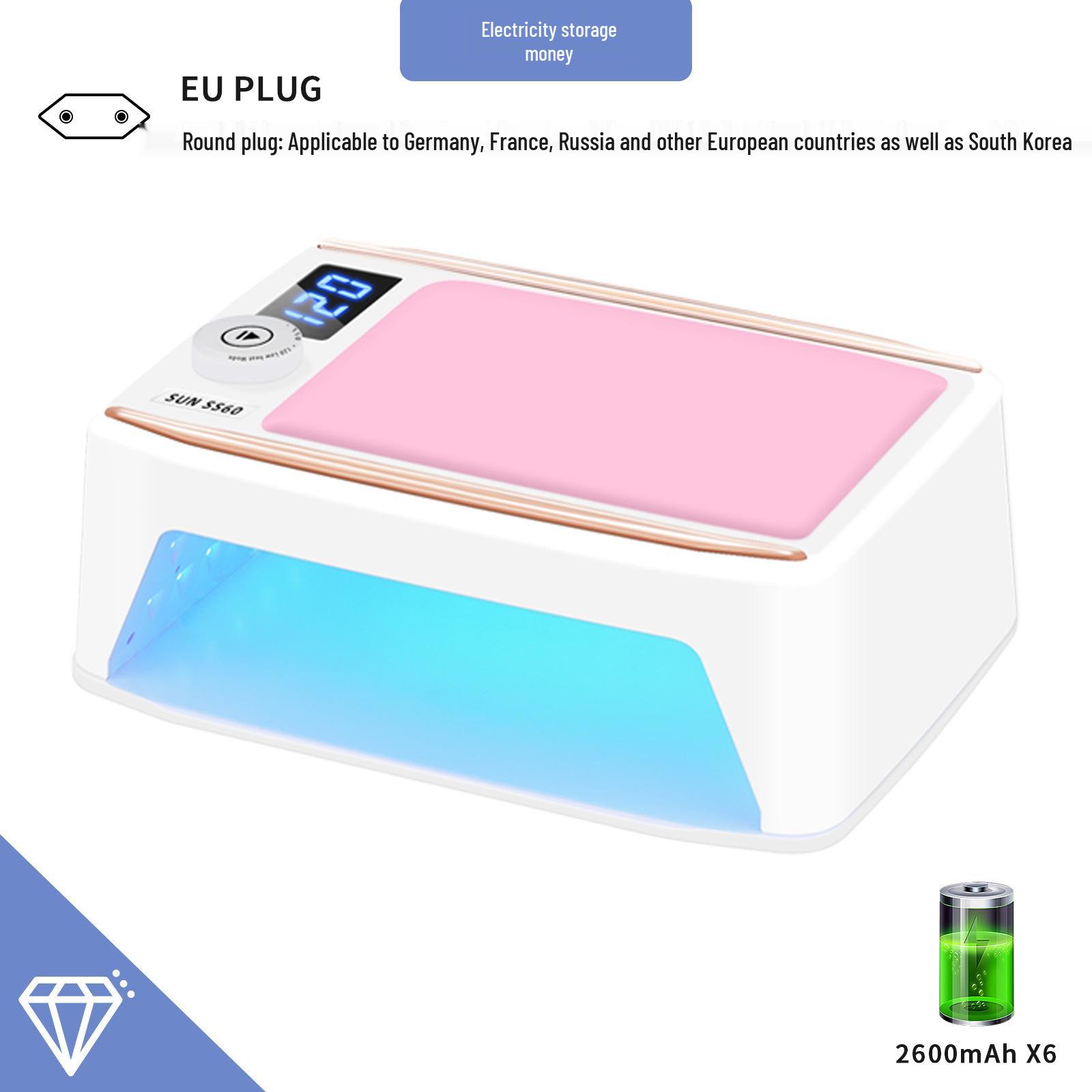 

Мощная 380 Вт перезаряжаемая УФ/светодиодная лампа для ногтей для быстрой сушки и салонного использования