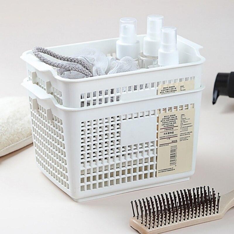 Storage Basket Desktop Storage Basket Widened Handle Snacks Toys Sundries Storage For Kitchen Bathroom Living Room