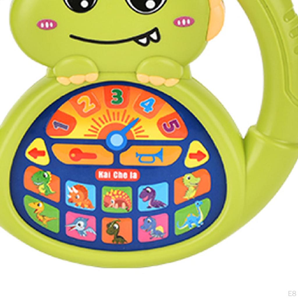 Kids Steering Wheel Toy Early Educational Game Portable Funny Cute Simulated Driving Controller for
