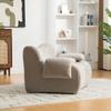 Modular compression sofa made of chenille fabric, filled with 30D high-elastic foam. Easy to move with non-slip bottom, ideal for living room. Gray