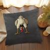 pc D Flat Pillow Not Included Funny Chicken Looking Down Cartoon Cushion Cover Plush Farmhouse Kitchen Decor Gift Case