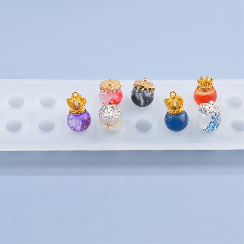 Round Bead Shaped Mould Easy To Demould Silicone Moulds Epoxy Resin Jewelry Molds for Crafting Lovers and Home Makers