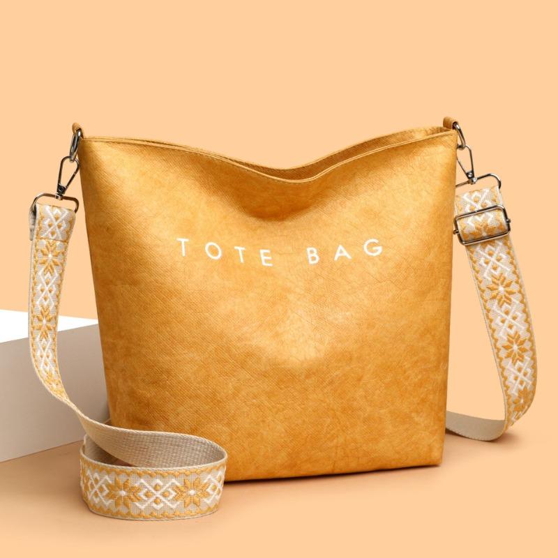 Mode Tasche Damen neue einfache Umhängetasche Pendler Buchstaben Schultertasche große Kapazität Handtasche