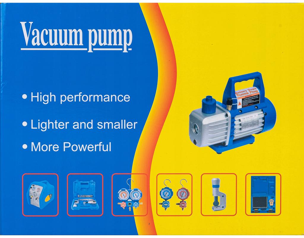 Vakuumpumpe einstufig 1 / 5 Pa 1,8 CFM mit Öl