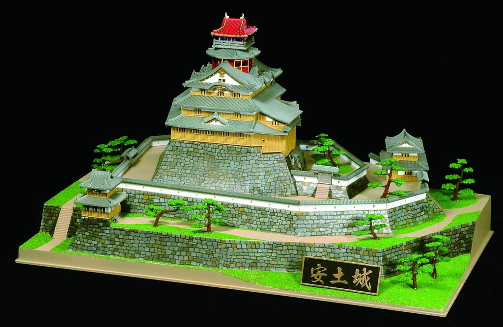 Doyusha 1/360 Japanese Castle Deluxe Azuchi Castle Plastic Model DX-6 Molded Color