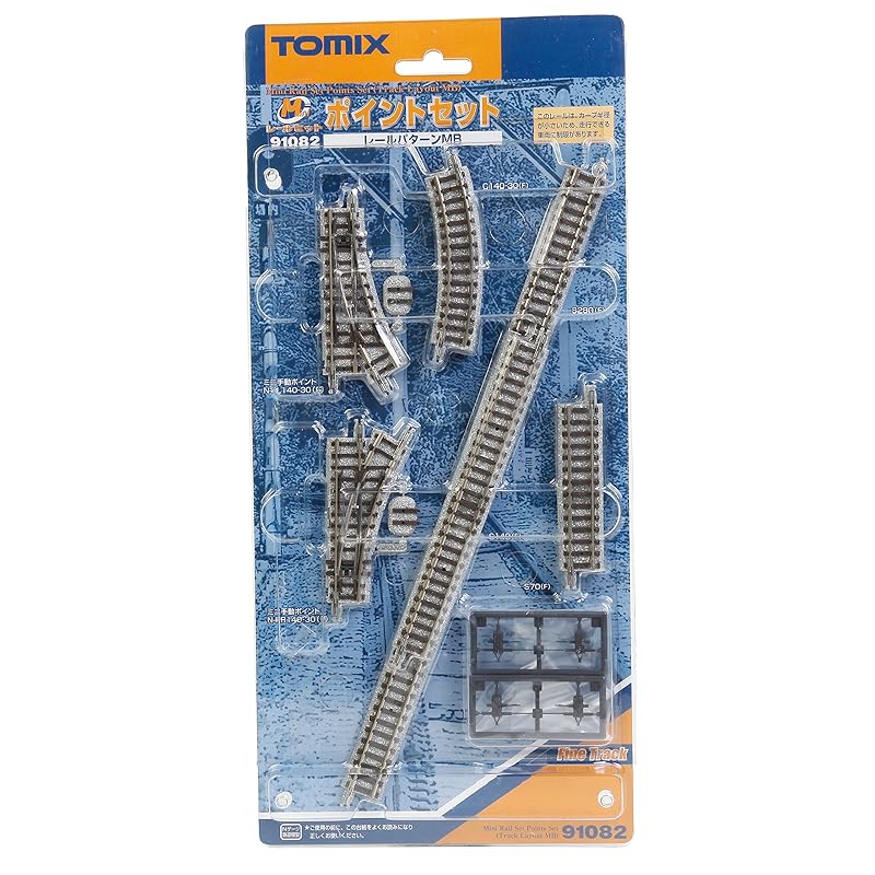 

TOMIX N gauge mini rail set point set MB pattern 91082 model railway rail set