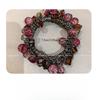 1PC high-end fuchsia head flower crystal hair band women's ponytail headrope 2025 new ball head tie hair rubber band hair accessories