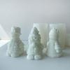 Epoxy Handmade Soap Mold Snowman Decoration Candle Mold for DIY Soap Decoration