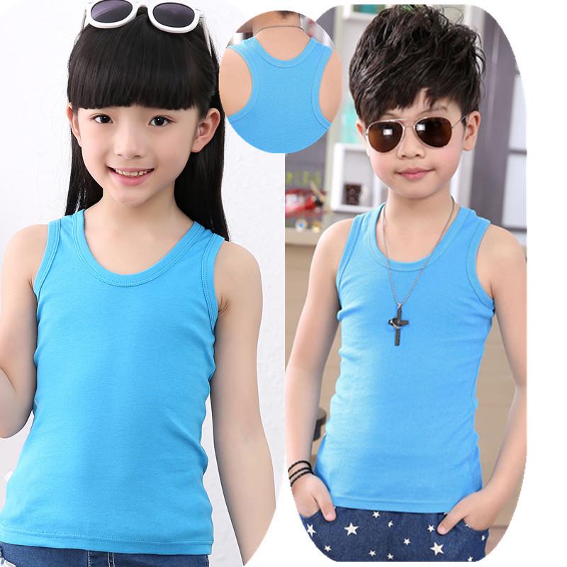 Kids' Cotton Camisole Tank Top for Boys & Girls - Lightweight, Summer Base Layer