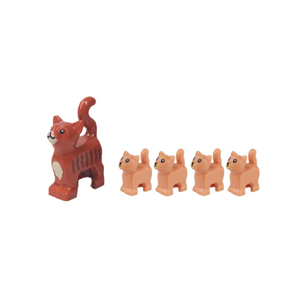 Città Animale Zoo Fattoria MOC Mattoncini Porco Pollo Pecora Coccodrilli Panda Delfino Elefante Gorilla Frutta Aquila Mattoncini Giocattoli A012