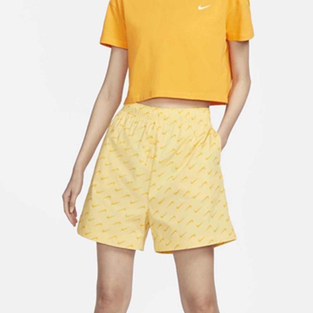 Nike Nsw Everyday Modern Logo High Waist Woven Shorts Women shorts Elegant-Topaz DV7933-795