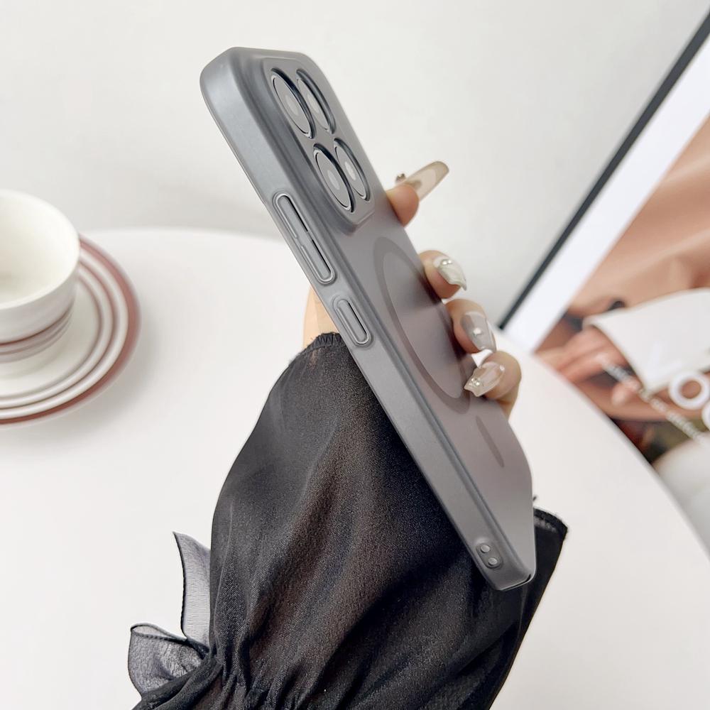 KEYSION Ultra Thin Matte Transparent Phone Case for Xiaomi 17 Hard PP Clear Magnetic Shockproof Simple Back Cover for Xiaomi 17