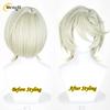 Anime TRHO Paine Short 35cm Light Green Cosplay Anime Wig Heat Resistant Synthetic Hair Halloween Party Wigs + Wig Cap