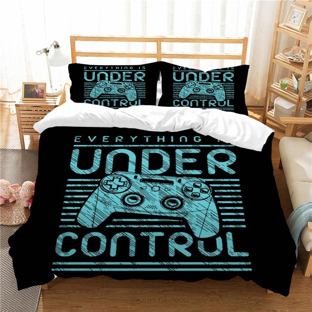 Home Bedclothes Hot Sale Kids Bedding Set Homes 3D Gamepad Design Duvet Cover Sets Pillowcase