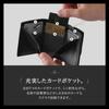 LS LASIEM Mini Folding bills without Compact Genuine Leather Small Wallet with Coin Purse and Card Black Men's Wallet, Tri-fold, "Stores folding"