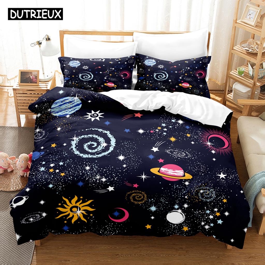 Vibrant Cozy 3D The Gradient Graphics Sets With Bedclothes Bed Polyester Twin Full Queen King Quilt