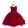 Toddler Girls 3 6 4 5 8 10 Birthday Clothes Bow Cute Baby Baptism Gown Kids Wedding Party Elegant Princess Vestidos Christmas Costume