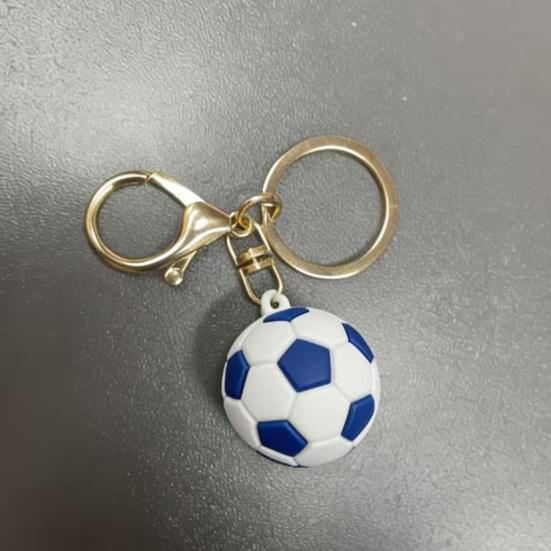 Keychain Pendant, Football Design Key Ring with Lobster Clasp, Thickened Metal Keychain for Backpack Bag Handbag