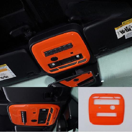 Fit For Ford Bronco 2021-2023 orange ABS Front Reading Light Panel Cover Trim