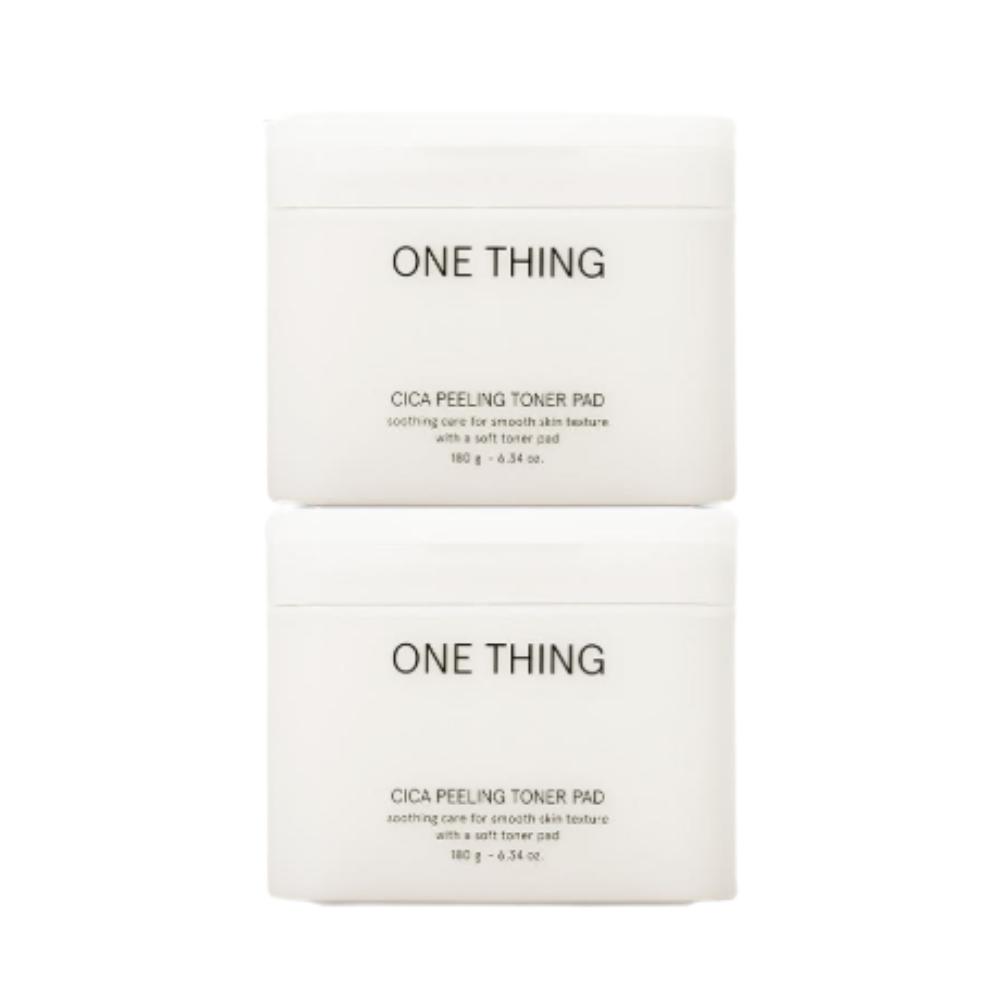 ONE THING Cica Peeling Toner Pad 65 Sheets (Pack of 2) Gentel Exfoliation & Soothing Care