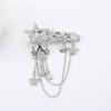 Punk Hair Clip for Women Girl Vintage Crystal Star Tassel Hairpins Harajuku Y2K Fashion Headwear Hair Jewelry Accessory