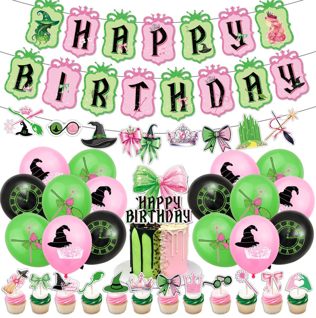 Theme Birthday Party Decoration Birthday Flag Balloons Cake