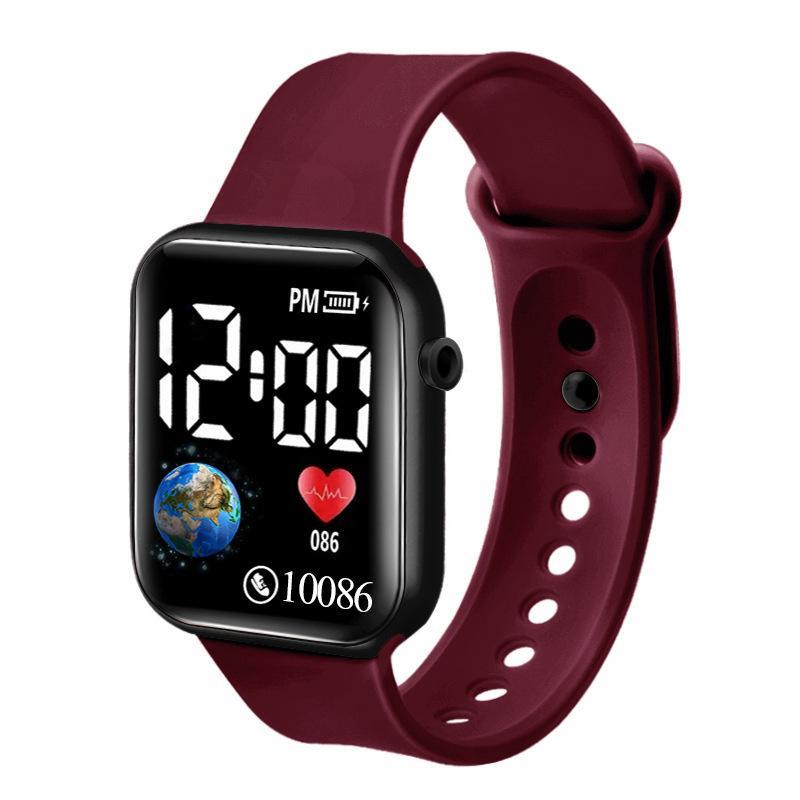 Kids Watches Led Digital Kids Watch Silicone Strap Cartoon Electronic Wristwatch Sports Clock For Boys And Girls Gifts