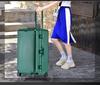 Extra Large Aluminum Frame Trolley Case with Combination Lock - Sport Style Carry-On Luggage for Men and Women