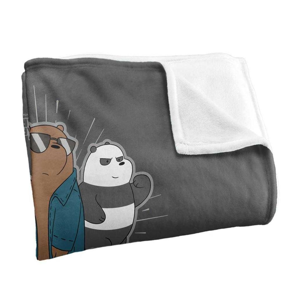 We Bare Bears Silky Jacket Supersoft Blanket